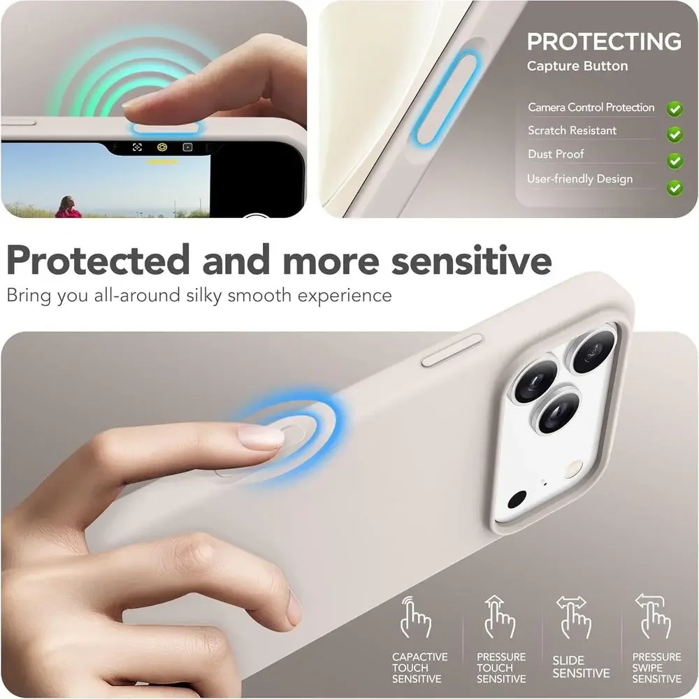 Gonez Case for Iphone 17 Pro Max Silicone Full Body Shockproof 6.9